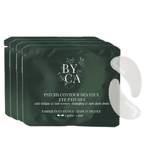 Patch contour des Yeux - 91 % d’ingrédients d’origine naturelle Hydratant · Apaisant · Défatigant · Lissant